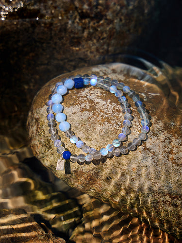 Lunar Serenity Double-Wrap Bracelet