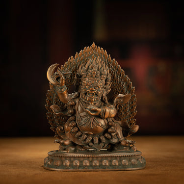 Fury of the Protector – Two-Armed Mahakala Bronze Statue
