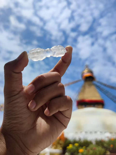 Protection Balance Pendant | Clear Quartz Four-Pronged Vajra