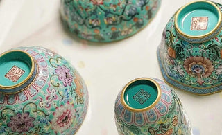 Enchanting Teatime: Embracing the Delight of Enamel Turquoise Tea Cups