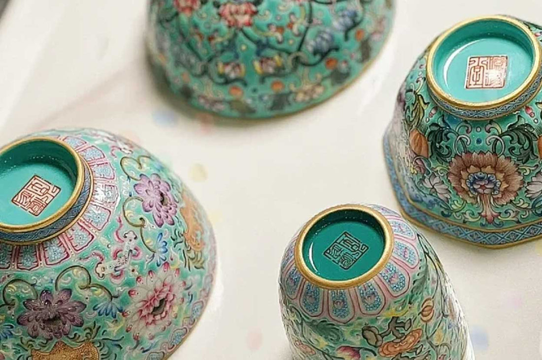 Enchanting Teatime: Embracing the Delight of Enamel Turquoise Tea Cups