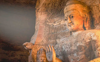 Discover the Serenity of Yungang Grottoes' Giant Buddha