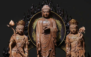 Tranquility in Unity: Discovering Harmony in the Three Western Saints Buddha Statue