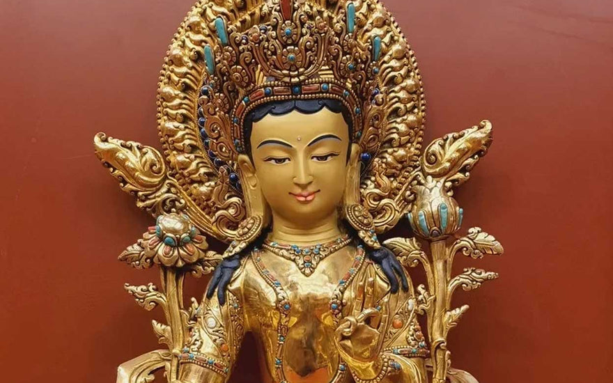 Eastern Enigma: The Good Lady Dragon Queen Buddha Statue