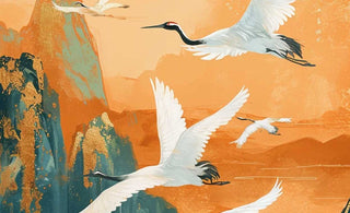 Application and Cultural Heritage of Crane Motifs in Oriental Art