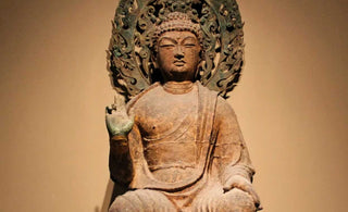 The Timeless Beauty: Tang Dynasty Stone Buddha with Backrest