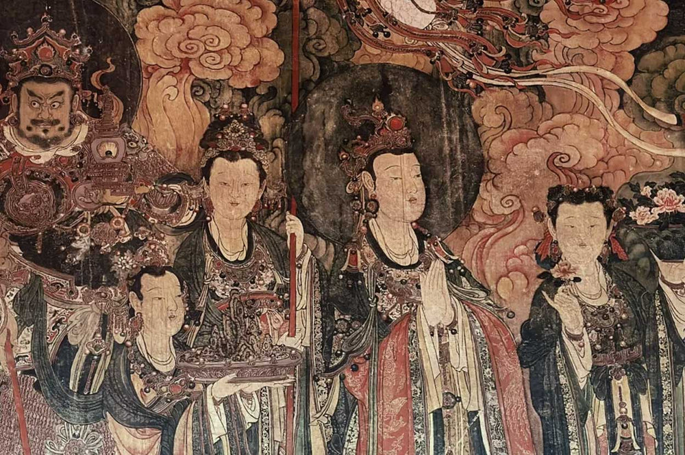 Brushstrokes of Tranquility: Chinese Buddha Artistry