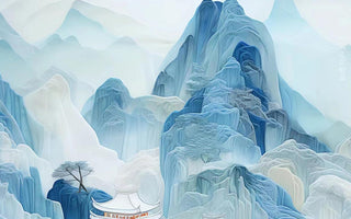 Serene shanshui Landscape Art: Reflecting Inner Peace