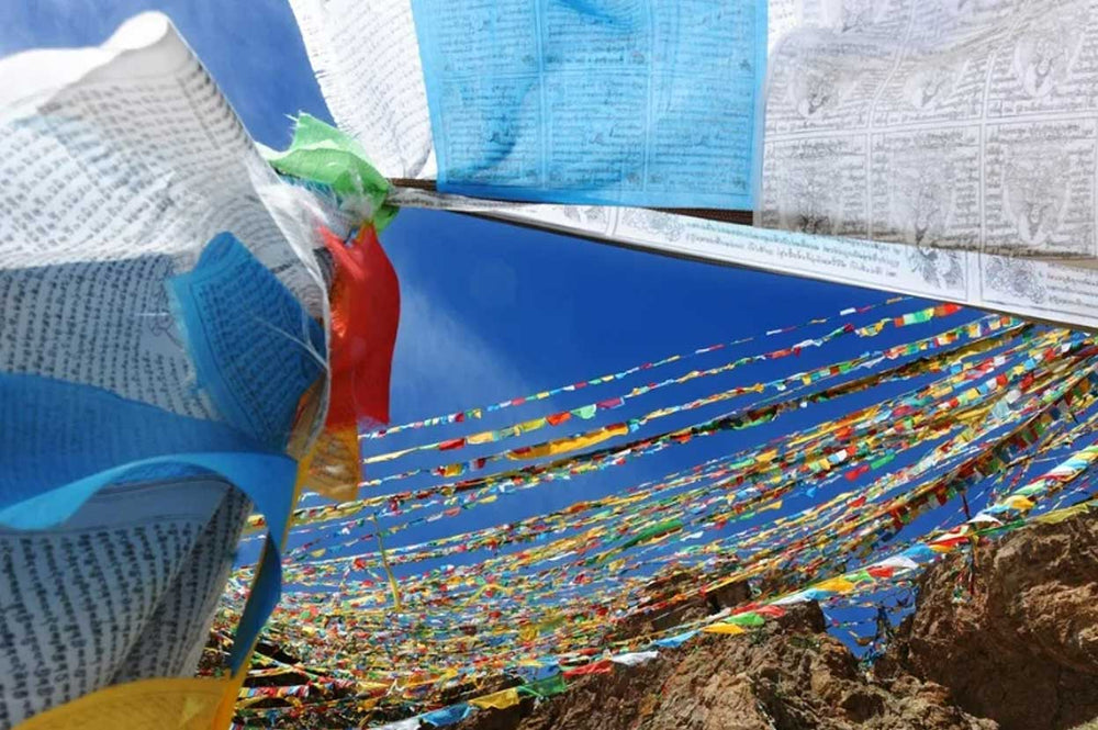 Whirlwind of Colors: The Craftsmanship Behind Prayer Flag Creation