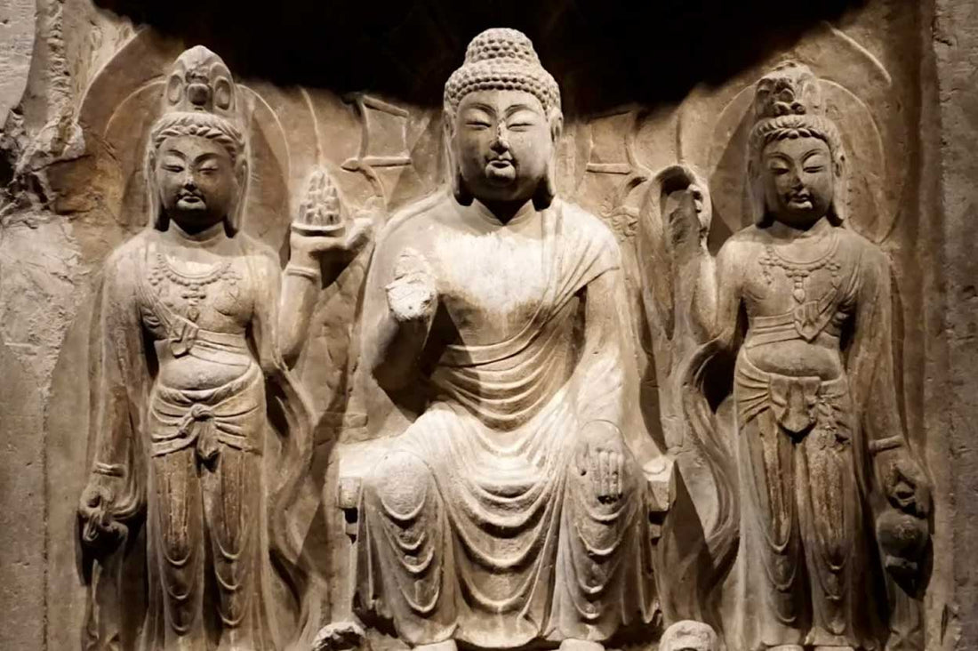 The Serene Icons: Tang Dynasty Grey Limestone Buddha