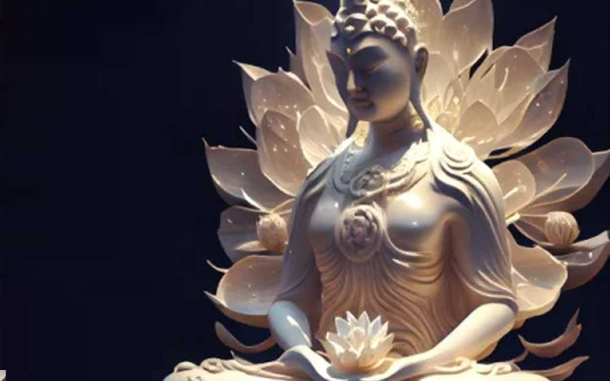 Ancient Artistry: The Lotus Sculpture Buddha Statue Unveiled