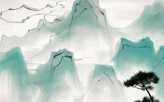 Healing Ink Wash Art: Aesthetic Meditation Enhancements