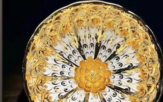 A Treasure of the Orient: Enamel Paint in Gold on a Dunhuang Tea Cup