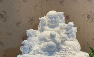 The Carving Mastery: Craftsmanship of White Jade Marble Buddha Statues