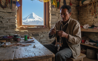 How 1 Himalayan Artisan Crafts Wire Art Crystal in 8 Hours