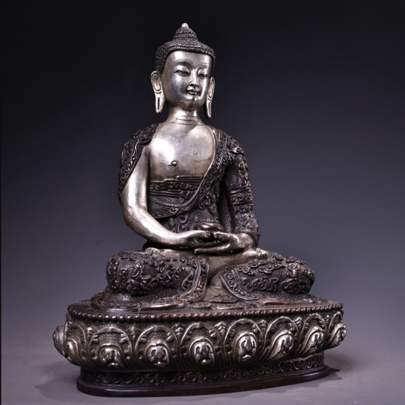 Tibetan Silver Statue