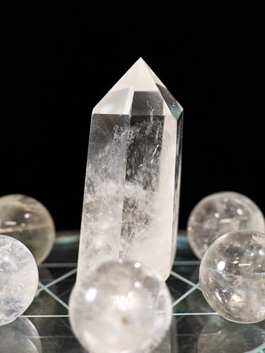 Purifying Energy Clear Quartz Crystal Grid Set