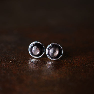 Golden Fortune Sunstone Earrings – Handmade Sterling Silver