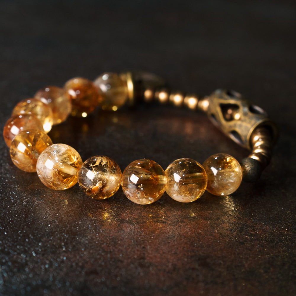 Solar Fortune Citrine Bracelet – Radiate Wealth & Energy