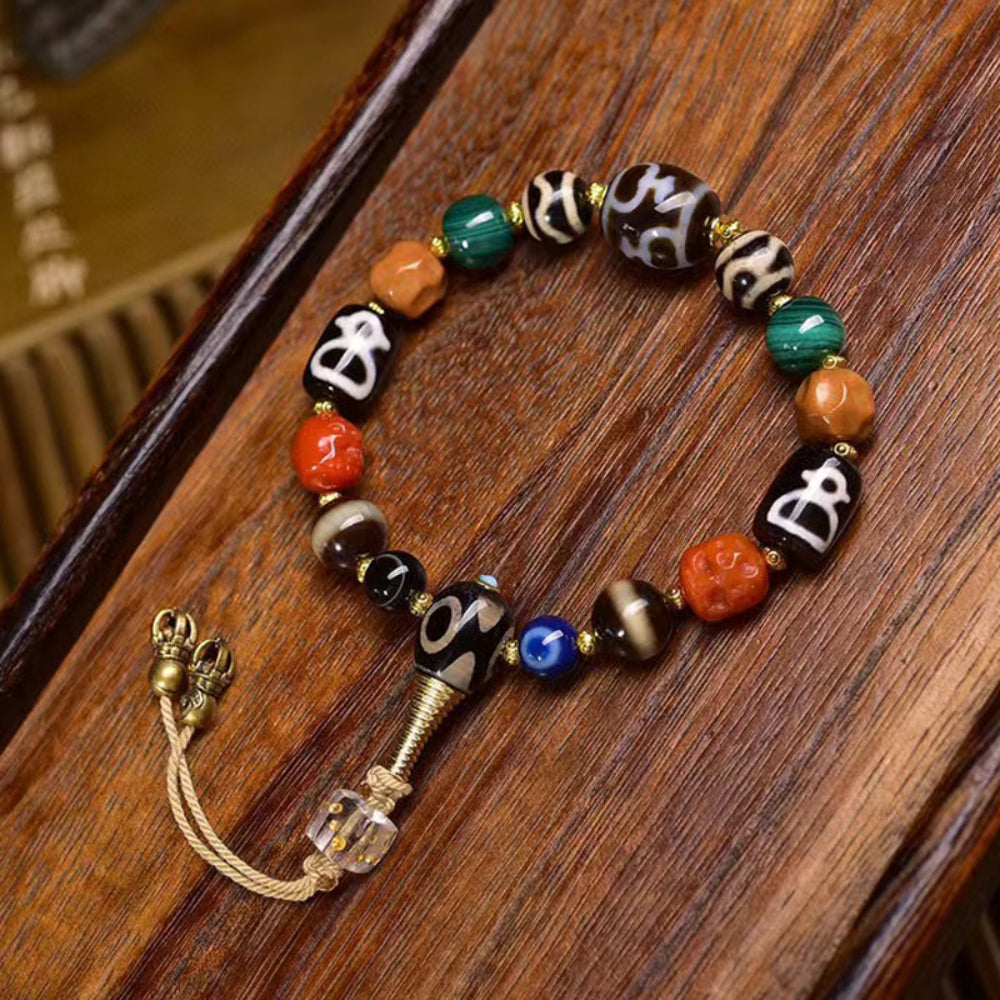 Sacred Protector Dzi Bead Bracelet