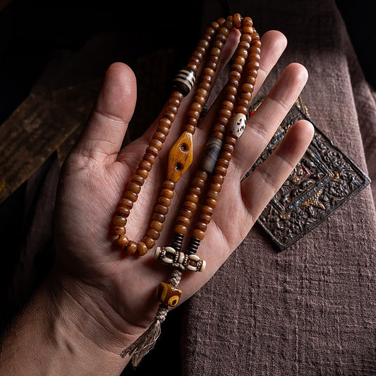 Kailash Energy Guardian Blessings Yak Bone Bracelet