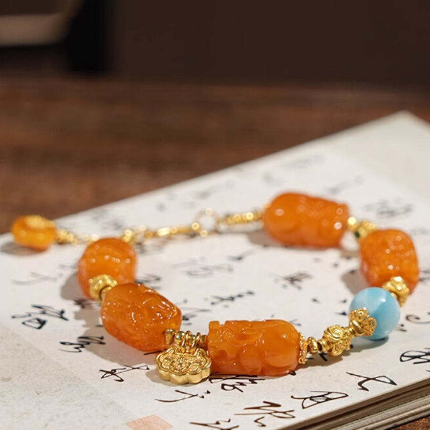 Amber Prosperity Bracelet