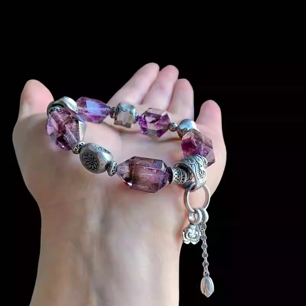 Amethyst Serenity Handcrafted Bracelet