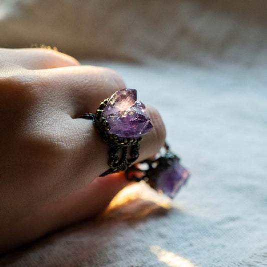 Amethyst Spirit Handcrafted Ring