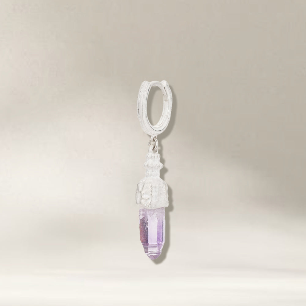 Amethyst Serenity Drop Earrings