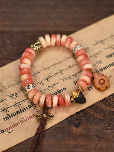 Fortune Keeper Camel Bone Abacus Bracelet