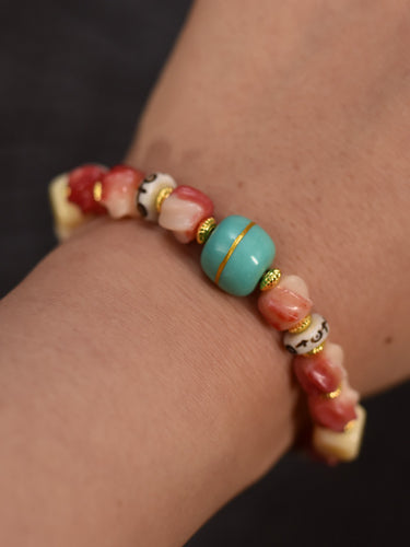 Nomad's Palette Camel Bone Copper Bracelet