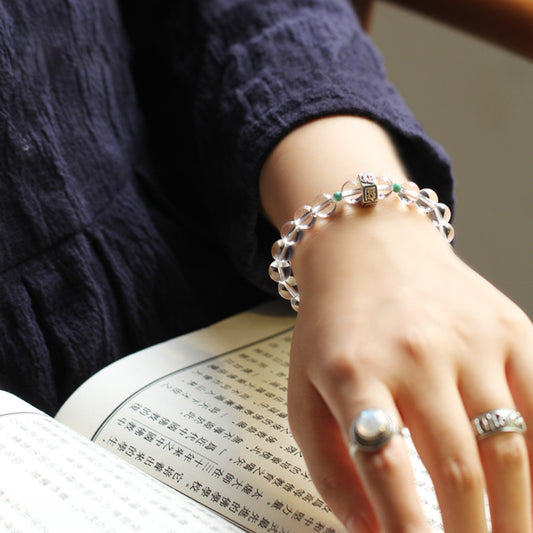 Force of Clarity Bracelet – Clear Quartz & Silver Energy