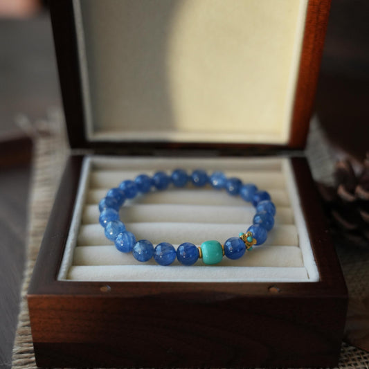 Guardian of Serenity Kyanite and Turquoise Bracelet