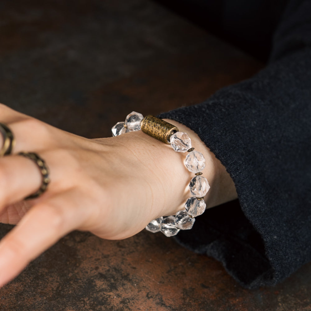 Clear Quartz Energy Bracelet for Balance and Purification