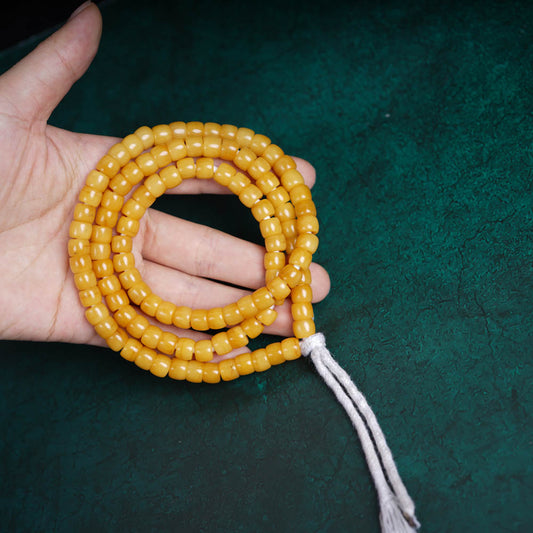 Prosperity Yak Bone Mala Bracelet