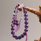 Divine Guardian Amethyst & Clear Quartz Bracelet – Spiritual Protection & Blessings