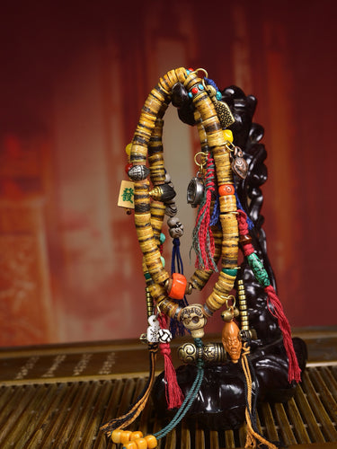 Sacred 108 Yak Bone Mala Necklace