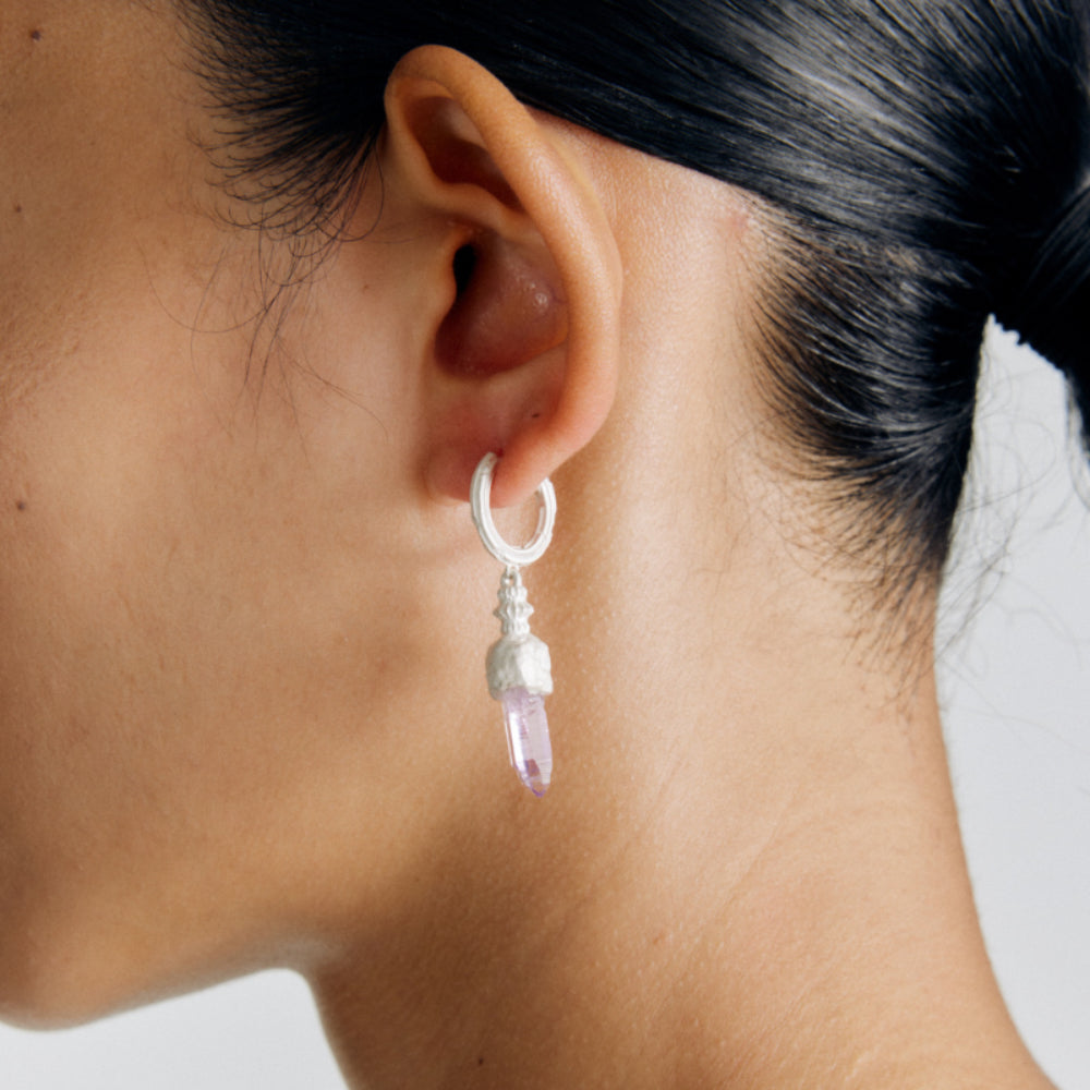 Amethyst Serenity Drop Earrings