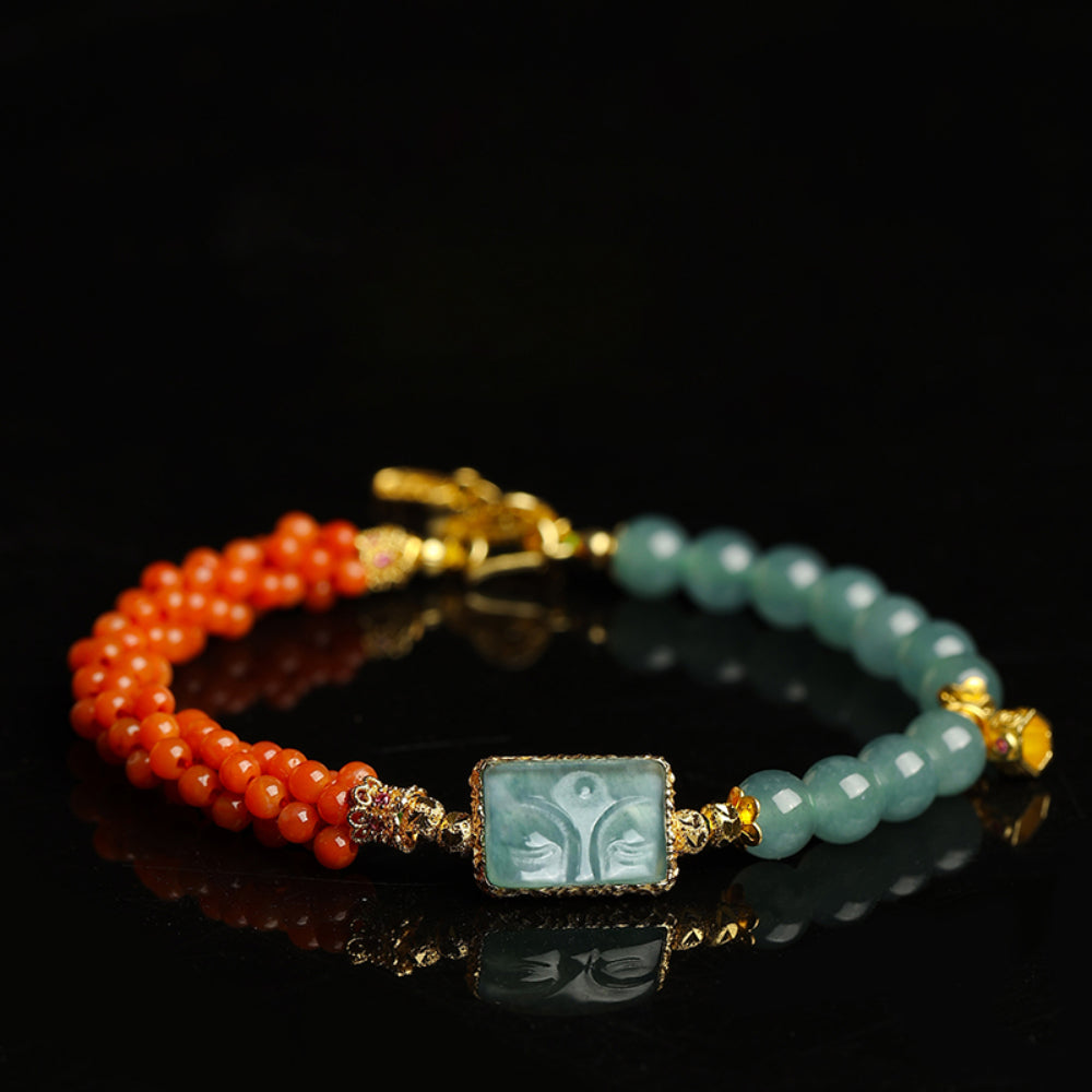 Jade Serenity and Fortune Bracelet