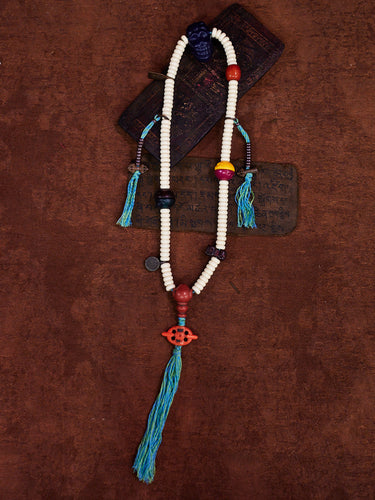 Water of White Essence Tibetan Celuloid Thokcha Necklace
