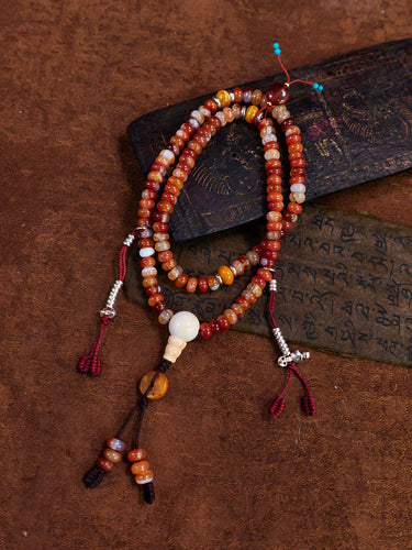 Earth-Tone Harmony Tibetan Abacus-Style Bracelet