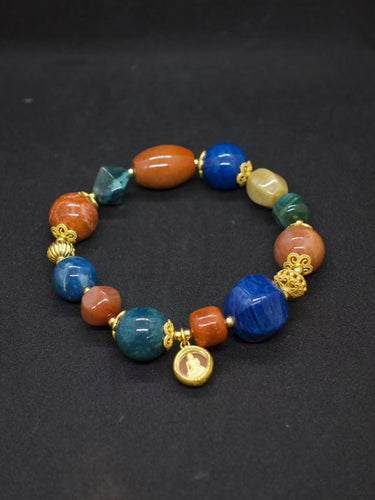 Agatized Coral Energy Healing Bracelet