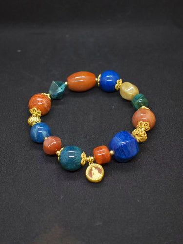 Agatized Coral Energy Healing Bracelet