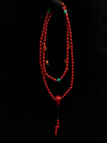 Vitality Charm Coral Bead Bracelet