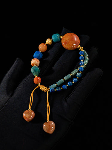 Agatized Coral Serenity Balance Bracelet