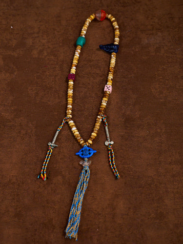 Himalayan Charm Celluloid Thokcha Amulet Necklace