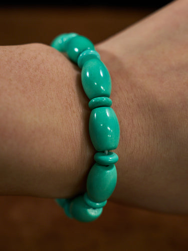 Serenity of the Sky Tibetan Magnesite Bracelet