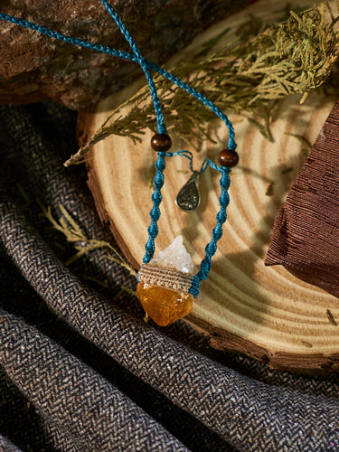 Integrated Wealth Merge Citrine Crystal Pendant