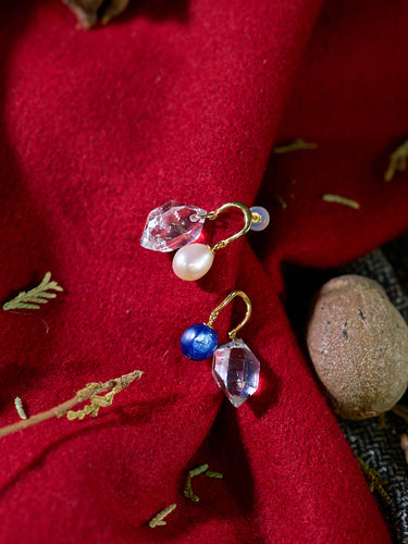 Kailash Energy Pure Harmony Crystal and Pearl Silver Earrings