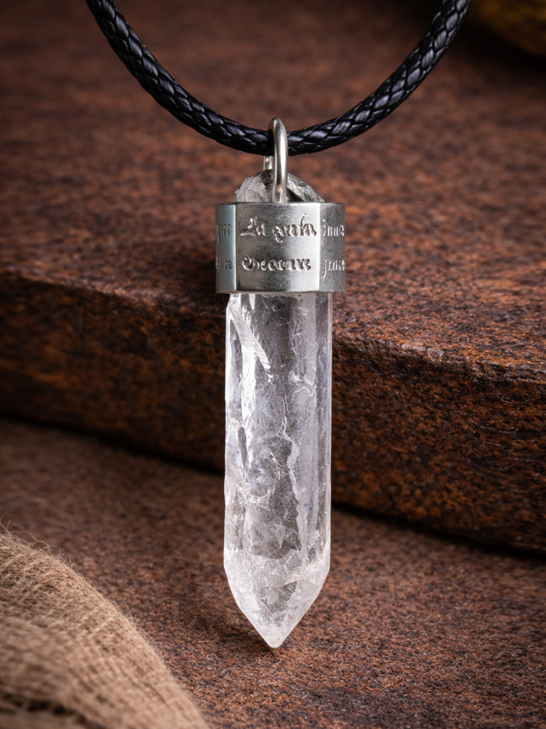 Your Words in Stone · Clarity Quartz Talisman